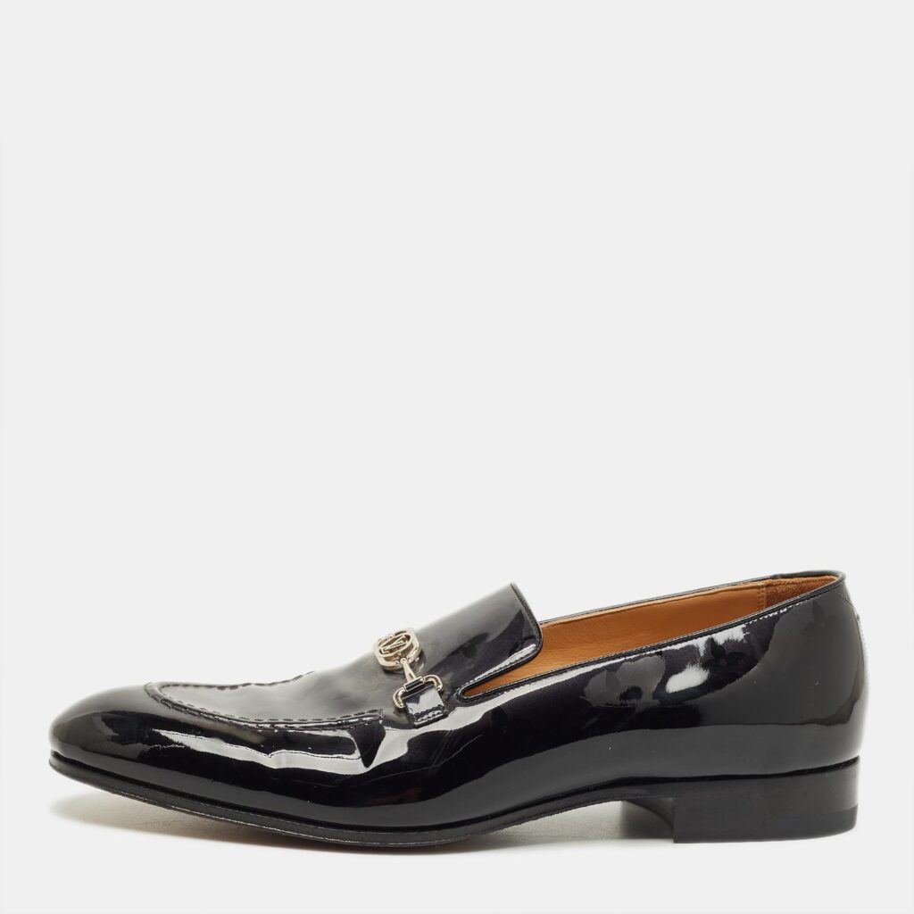 Louis Vuitton Black Leather Slip on Loafers Size 40.5 Louis Vuitton Black Leather Slip on Loafers Size 40.5