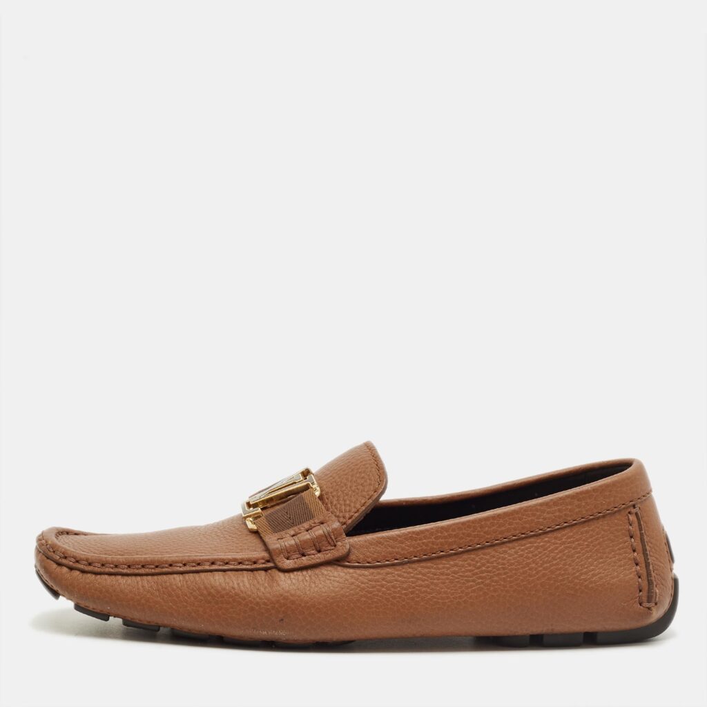 Louis Vuitton Brown Leather Hockenheim Loafers Size 42 Louis Vuitton Brown Leather Hockenheim Loafers Size 42