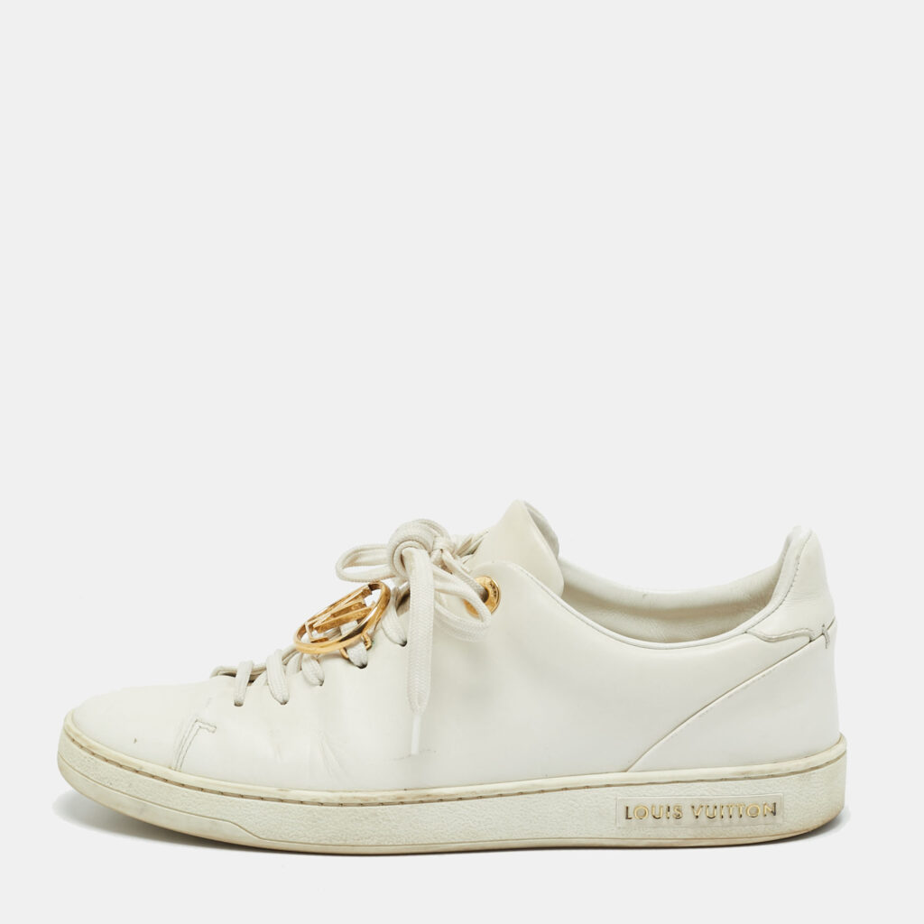 Louis Vuitton White Leather Frontrow Lace Up Sneakers Size 36 Louis Vuitton White Leather Frontrow Lace Up Sneakers Size 36