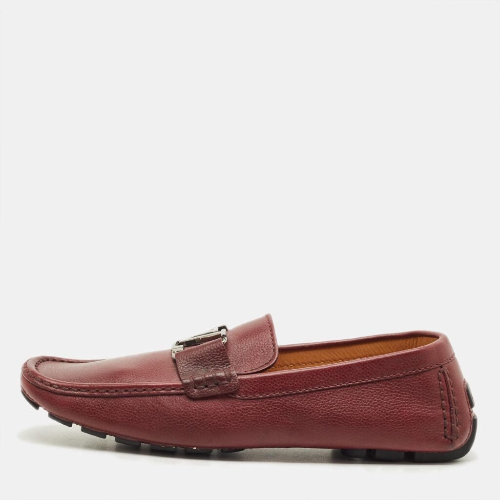 Louis Vuitton Monte Carlo Size 42 Burgundy Leather Loafers Louis Vuitton Monte Carlo Size 42 Burgundy Leather Loafers