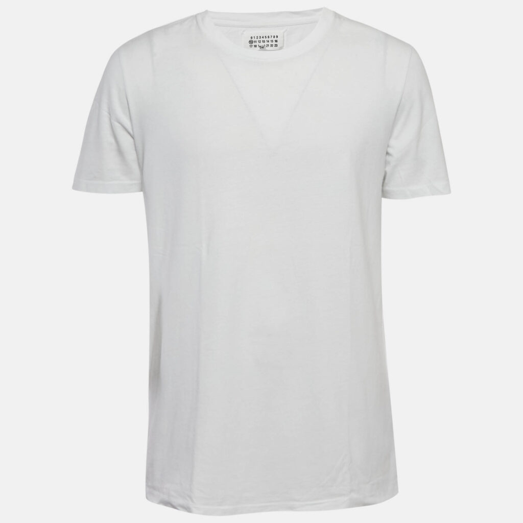 Maison Martin Margiela White Jersey Regular Fit T-Shirt XL Maison Martin Margiela White Jersey Regular Fit T-Shirt XL