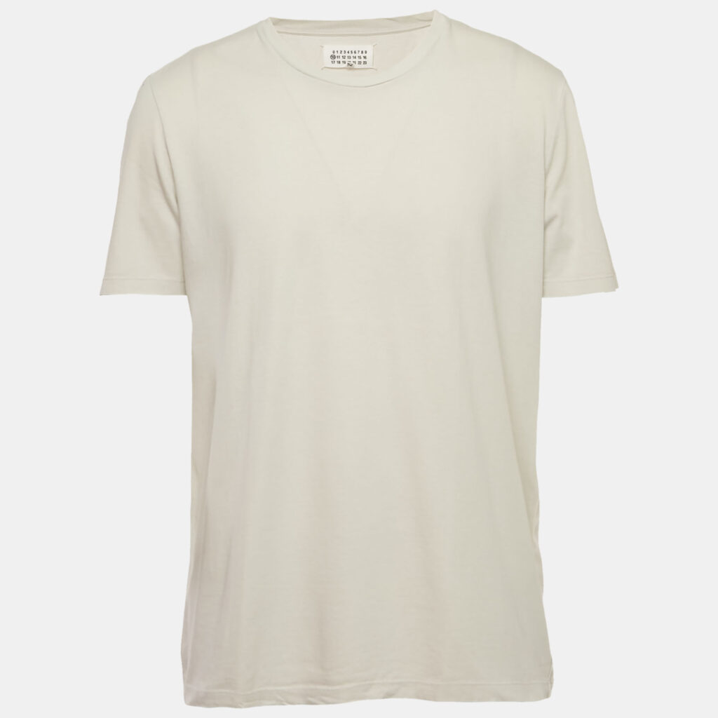 Maison Martin Margiela Grey Jersey Crewneck T-Shirt XL