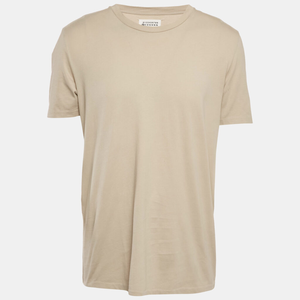 Maison Martin Margiela Sage Green Jersey Regular Fit T-Shirt XL
