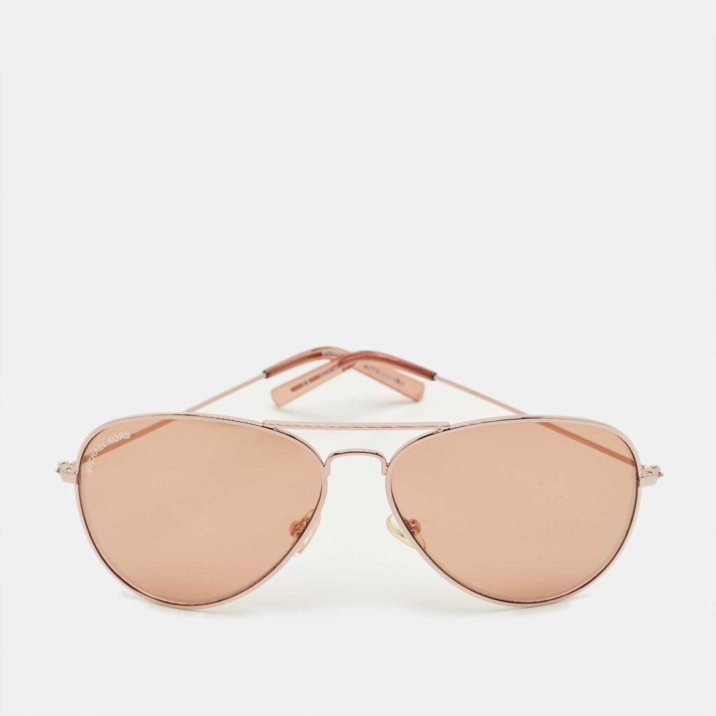 Michael Kors Rose Gold M3005S Kennedy Flash Aviator Sunglasses Michael Kors Rose Gold M3005S Kennedy Flash Aviator Sunglasses