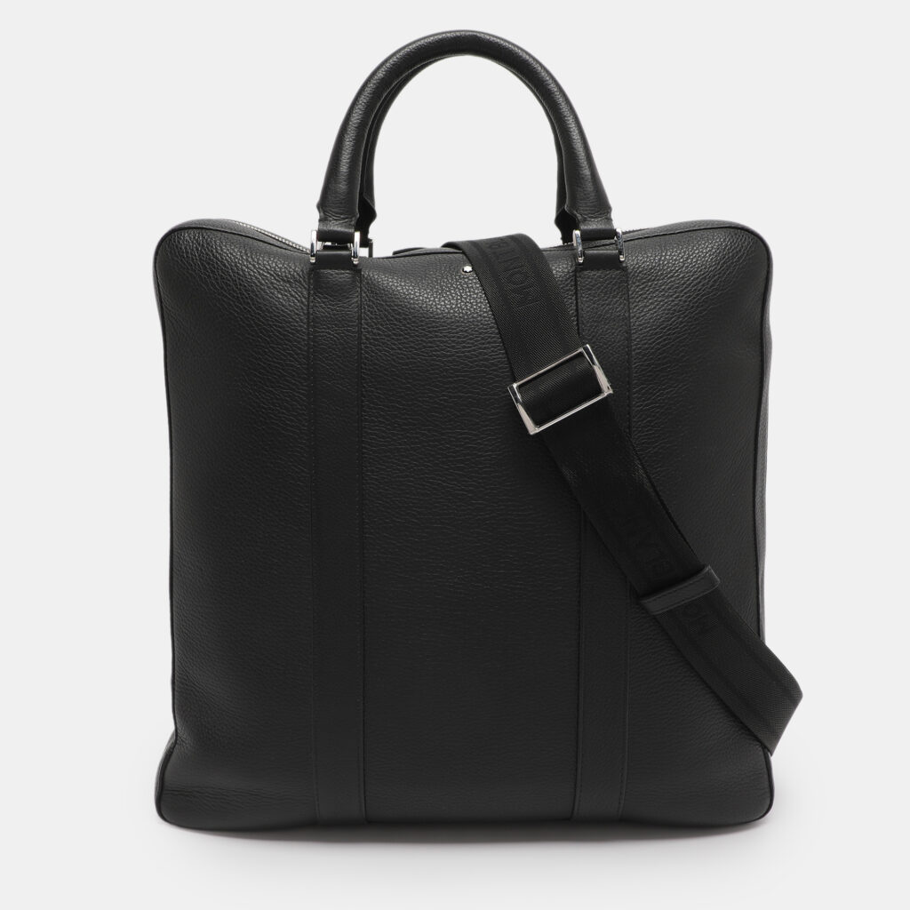 Montblanc Black Meisterstuck Soft Grain Leather Sartorial Document Briefcase
