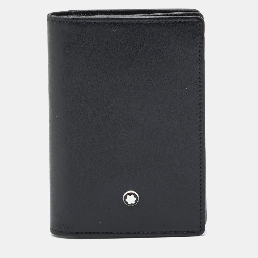 Montblanc Meisterstuck Black Leather Card Case Montblanc Meisterstuck Black Leather Card Case