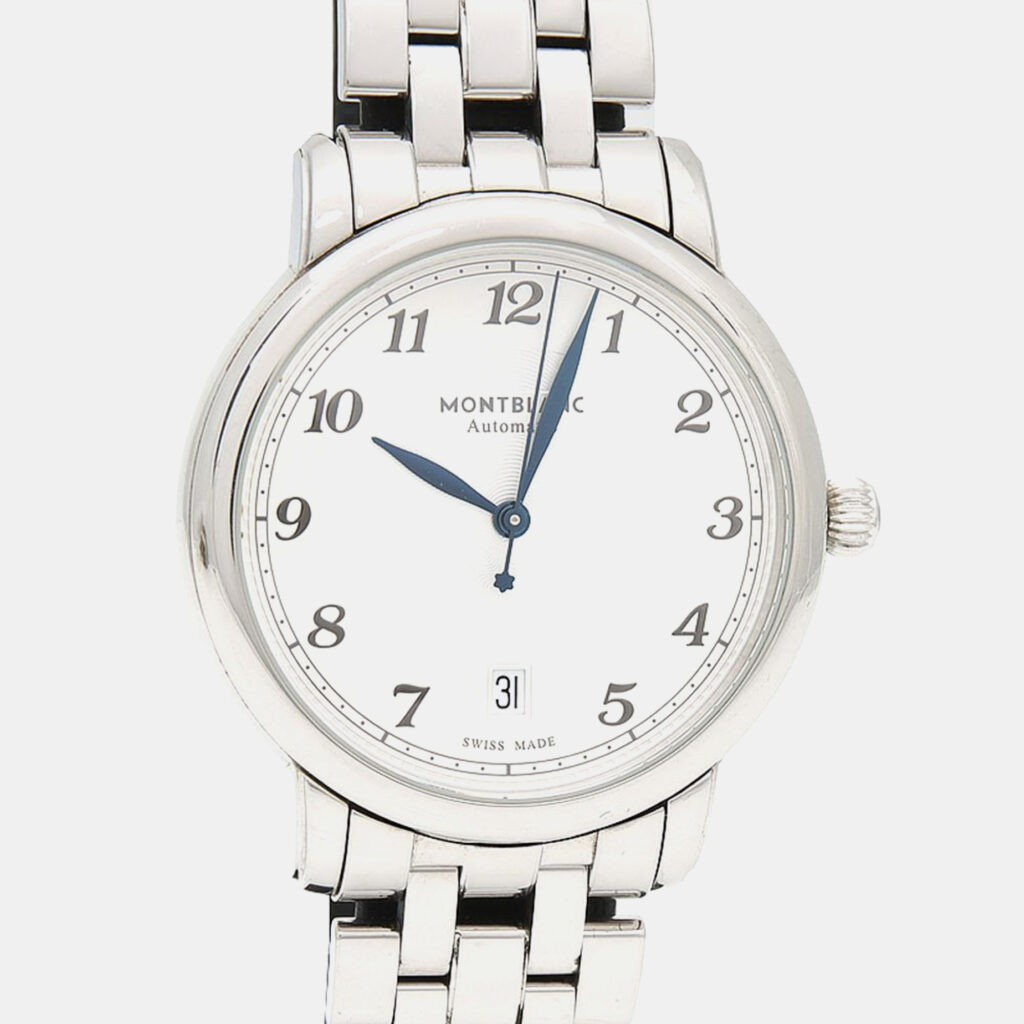 Montblanc Star Legacy Automatic White Stainless Steel Men's Wristwatch 38 mm Montblanc Star Legacy Automatic White Stainless Steel Men's Wristwatch 38 mm