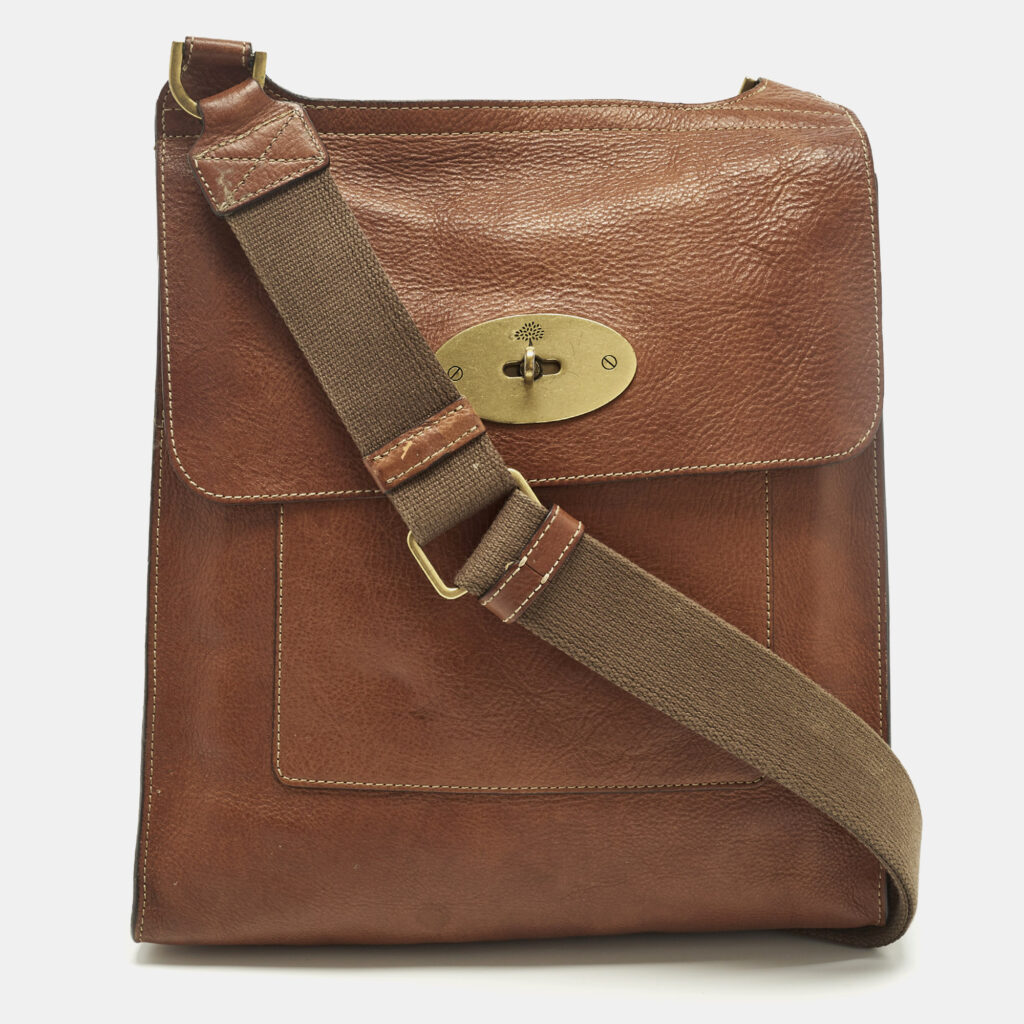 Mulberry Antony Large Brown Leather Messenger Bag Mulberry Antony Large Brown Leather Messenger Bag
