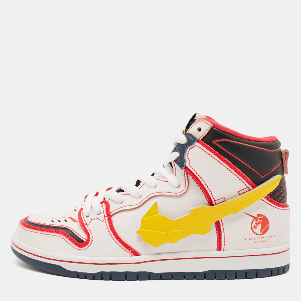 Nike Multicolor Leather SB Dunk High RX-0 Unicorn Gundam Sneakers Size 38 Nike Multicolor Leather SB Dunk High RX-0 Unicorn Gundam Sneakers Size 38