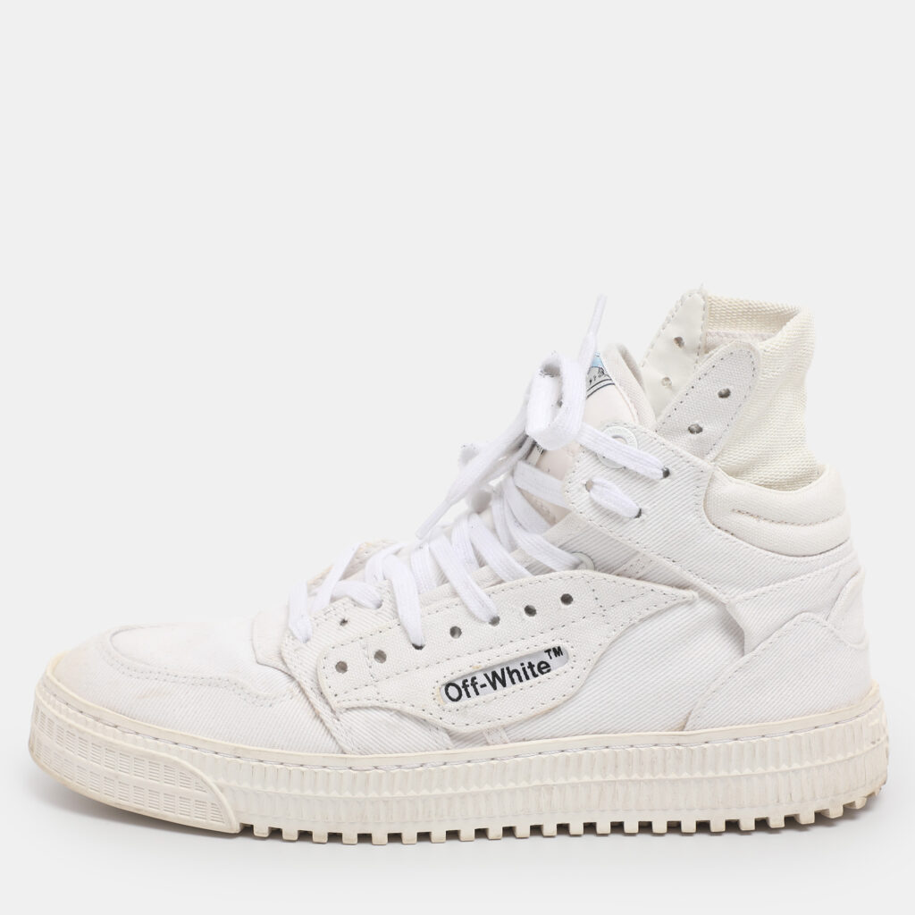 Off-White White Canvas Off Court 3.0 High Top Sneakers Size 39 Off-White White Canvas Off Court 3.0 High Top Sneakers Size 39