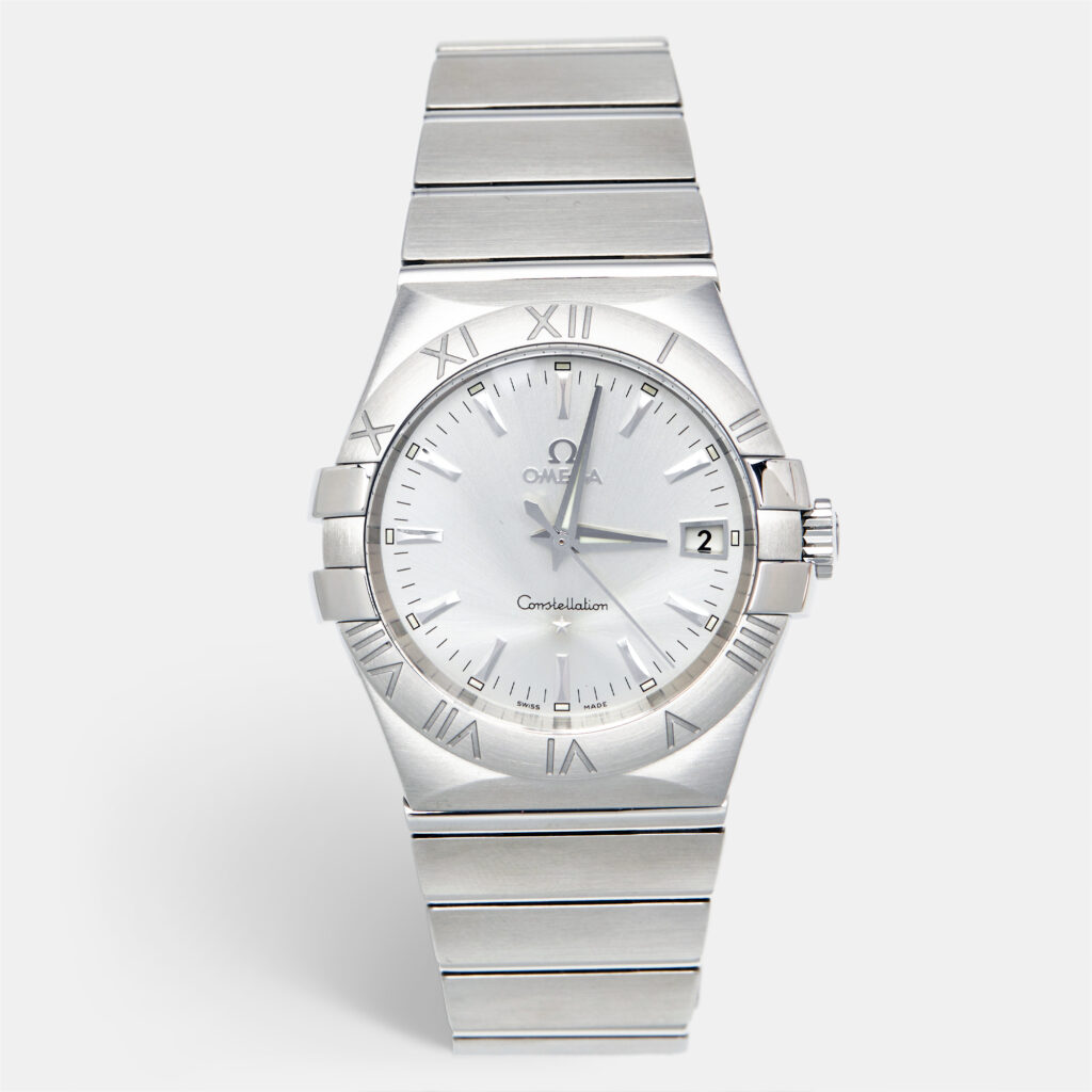 Omega Constellation 123.10.35.60.02.001 Silver Dial Stainless Steel Men's Wristwatch 35 mm Omega Constellation 123.10.35.60.02.001 Silver Dial Stainless Steel Men's Wristwatch 35 mm