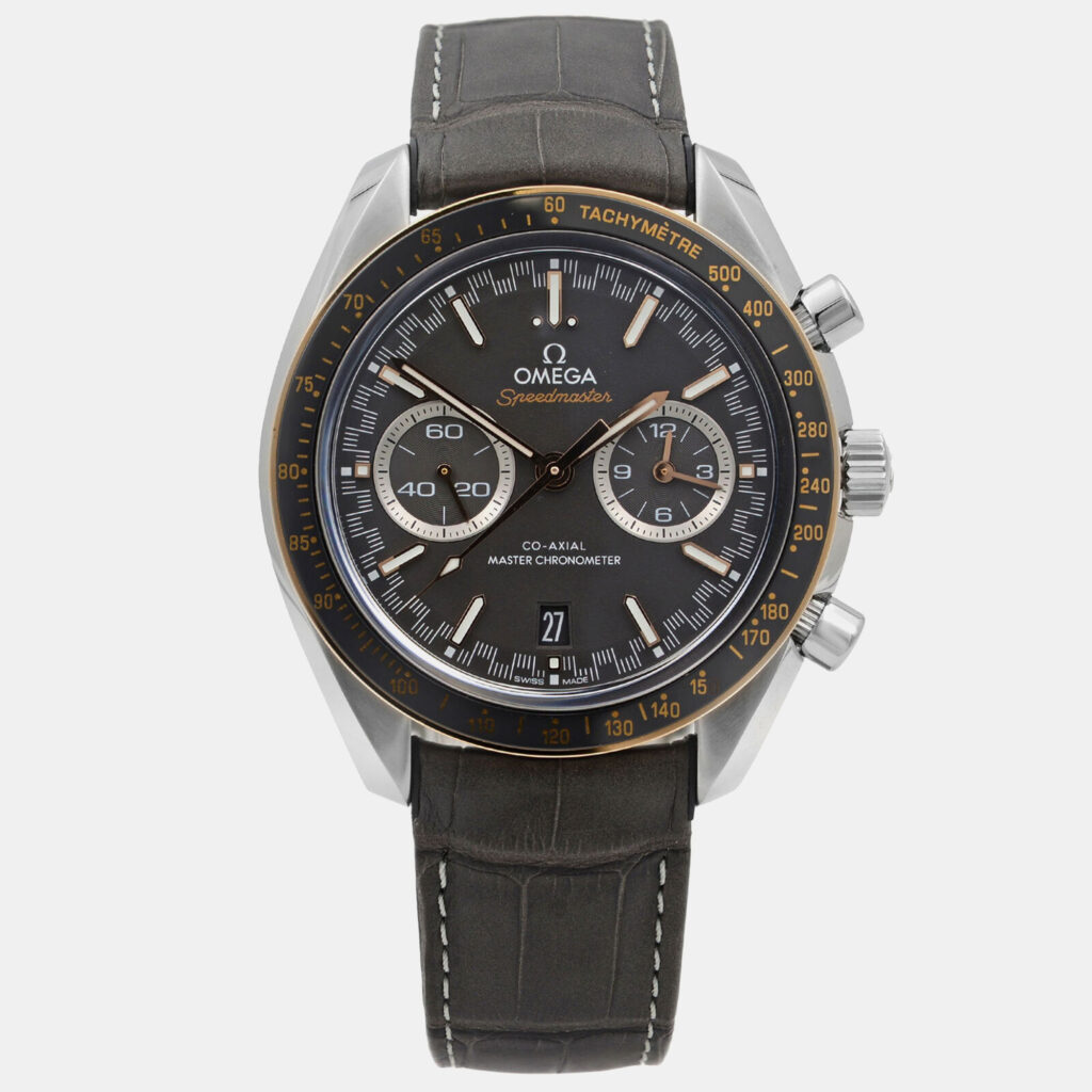 Omega Grey Stainless Steel Speedmaster Racing 329.23.44.51.06.001 Automatic Men's Wristwatch 44 mm Omega Grey Stainless Steel Speedmaster Racing 329.23.44.51.06.001 Automatic Men's Wristwatch 44 mm