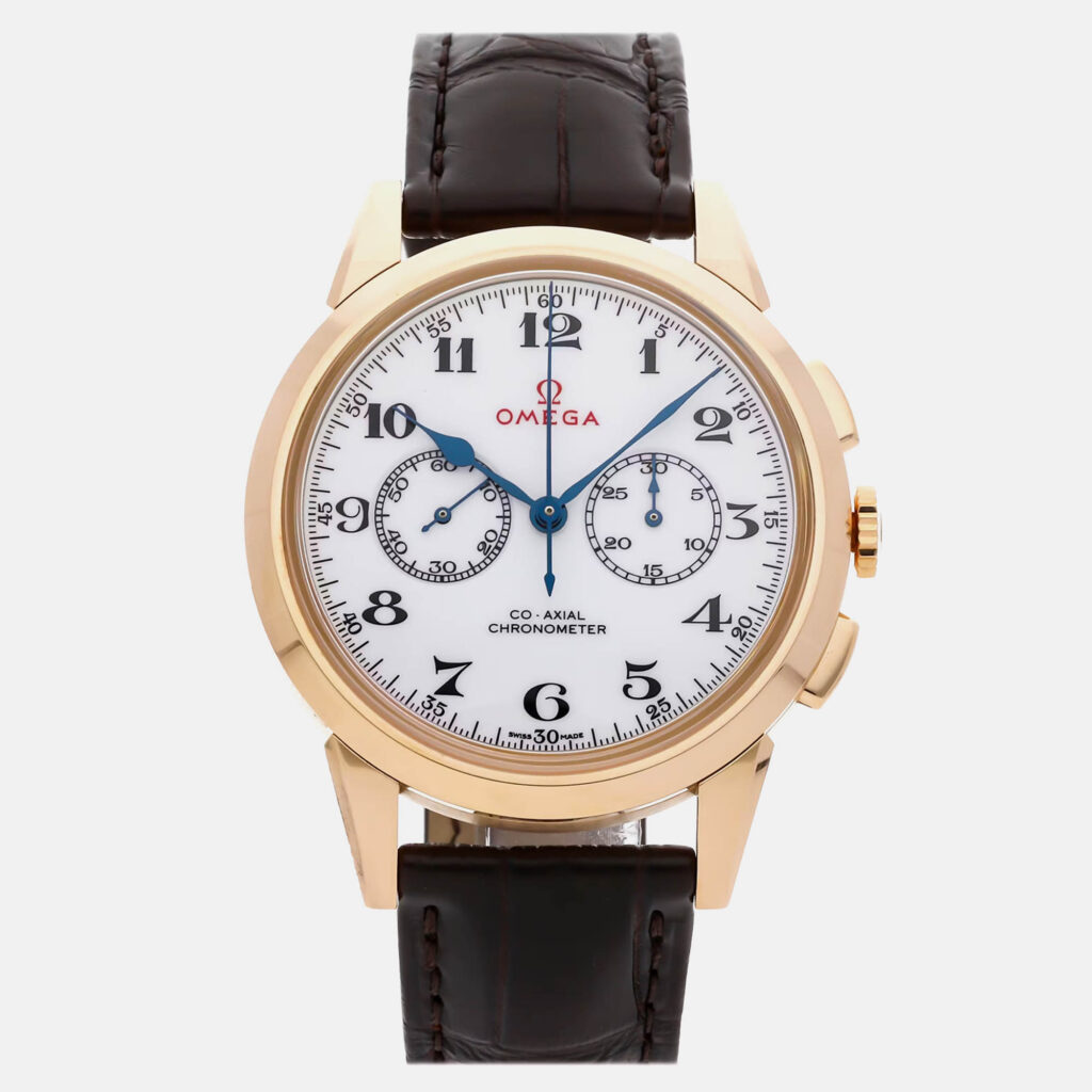 Omega Olympic Games 522.53.39.50.04.001 Manual Winding White 18k Rose Gold Men’s Wristwatch 39 mm Omega Olympic Games 522.53.39.50.04.001 Manual Winding White 18k Rose Gold Men’s Wristwatch 39 mm