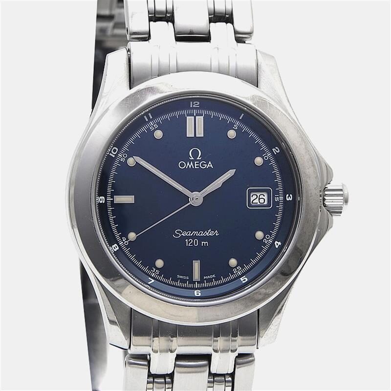 Omega Seamaster Quartz Stainless Steel Men's Wristwatch 36 mm