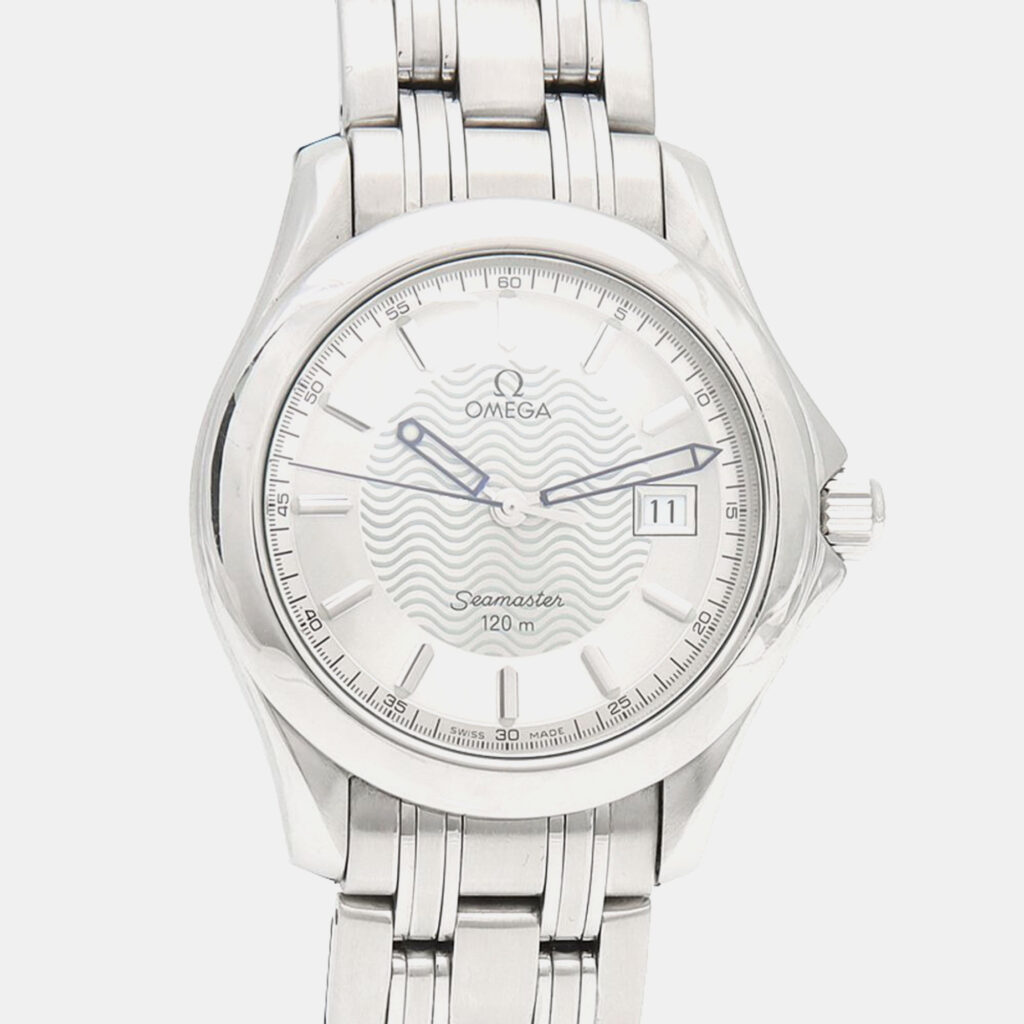 Omega Seamaster Quartz Stainless Steel Men's Wristwatch 37 mm