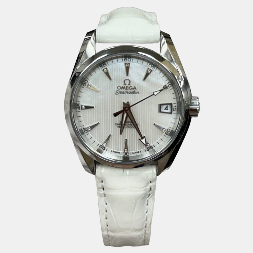 Omega Seamaster Aqua Terra 231.13.39.21.55.001 Automatic MOP Diamond Stainless Steel Men's Wristwatch 38.5 mm Omega Seamaster Aqua Terra 231.13.39.21.55.001 Automatic MOP Diamond Stainless Steel Men's Wristwatch 38.5 mm
