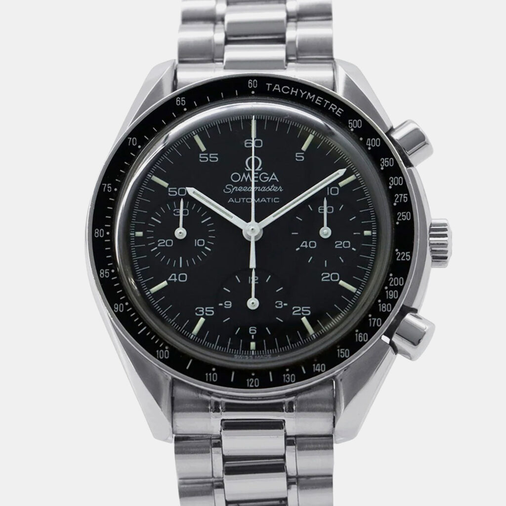 Omega Speedmaster 3510.5 Automatic Black Stainless Steel Men's Wristwatch 39 mm