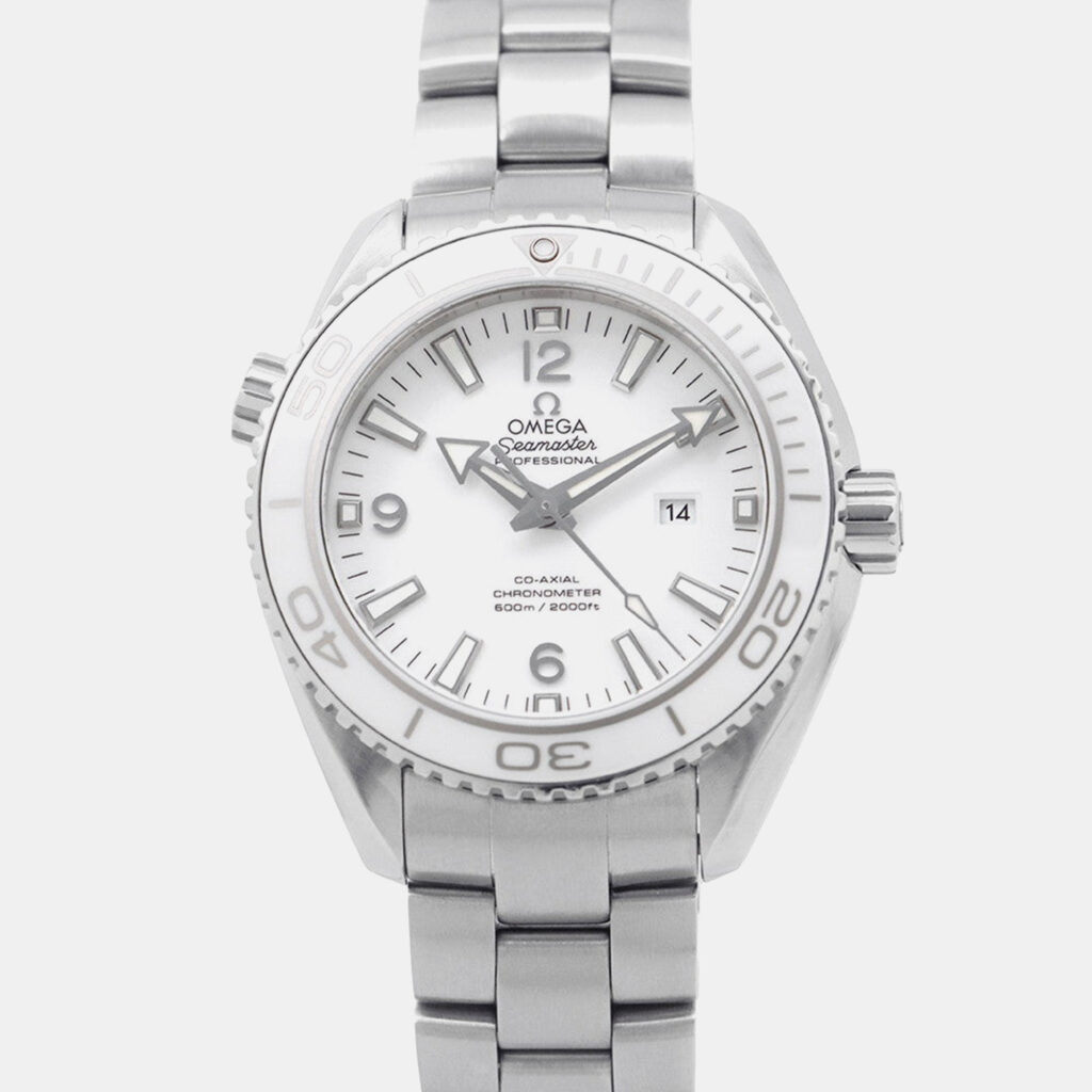 Omega Seamaster Planet Ocean 232.30.38.20.04.001 Automatic White Stainless Steel Men’s Wristwatch 37.5 mm