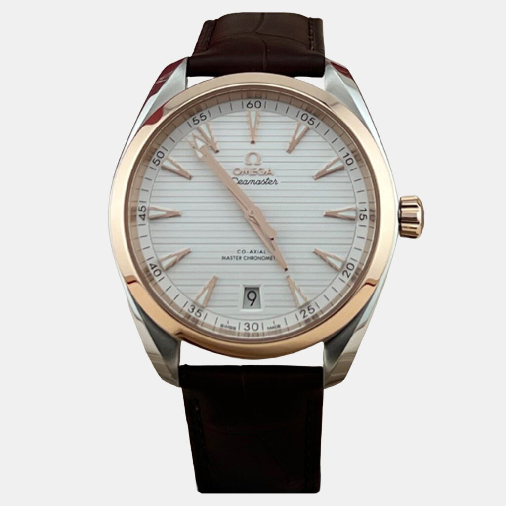 Omega Seamaster Aqua Terra 220.23.41.21.02.001 Automatic Silver Dial Stainless Steel 18k Rose Gold Men's Wristwatch 41 mm Omega Seamaster Aqua Terra 220.23.41.21.02.001 Automatic Silver Dial Stainless Steel 18k Rose Gold Men's Wristwatch 41 mm