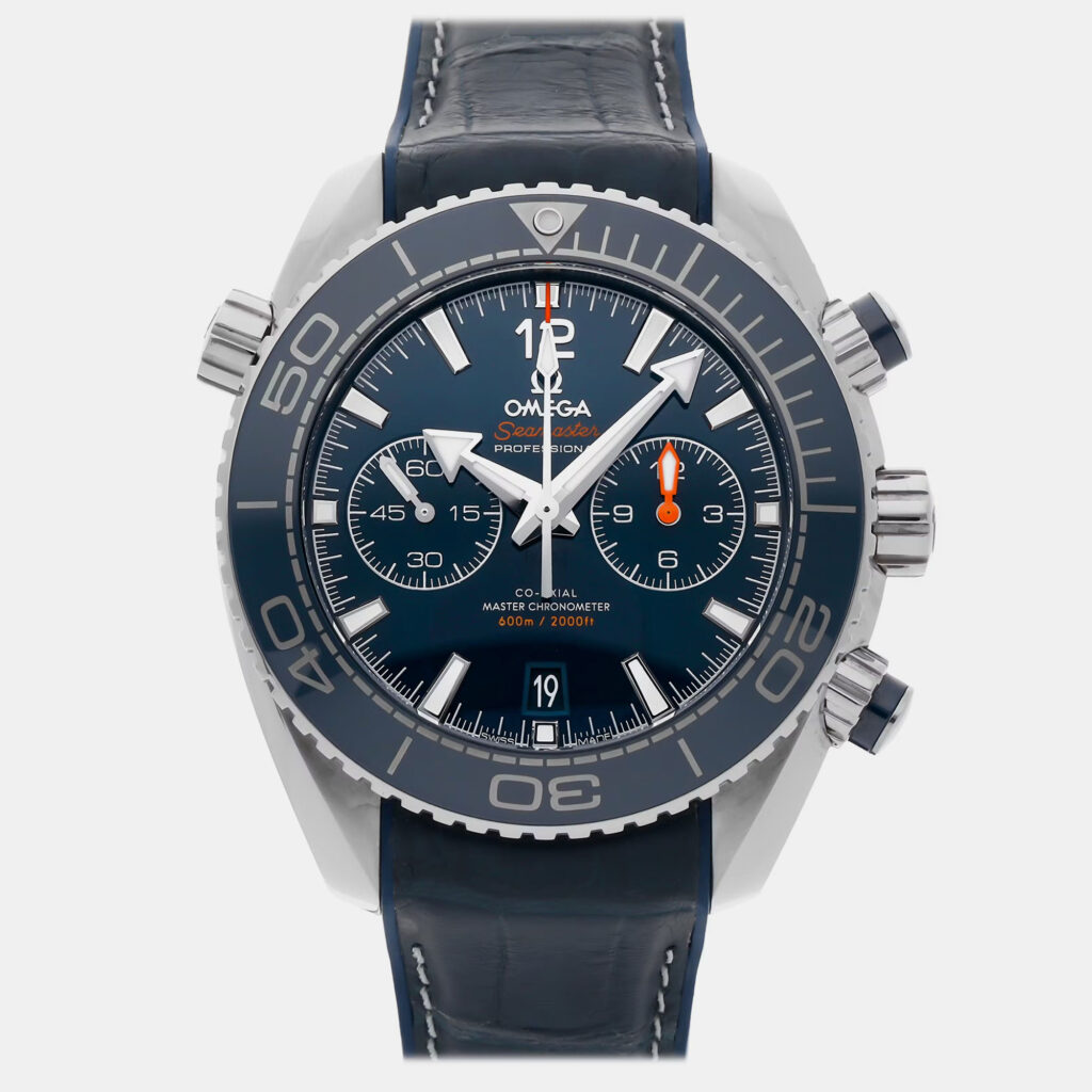 Pre-Owned Omega Seamaster Planet Ocean 600M Chronograph 215.33.46.51.03.001 45.5 mm Pre-Owned Omega Seamaster Planet Ocean 600M Chronograph 215.33.46.51.03.001 45.5 mm