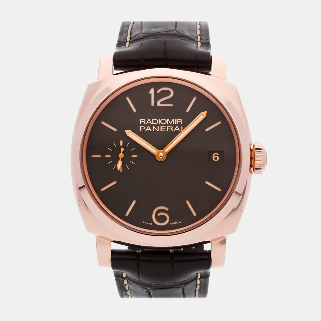 Panerai Radiomir 1940 PAM00515 Manual Winding Black 18k Rose Gold Men’s Wristwatch 47mm Panerai Radiomir 1940 PAM00515 Manual Winding Black 18k Rose Gold Men’s Wristwatch 47mm