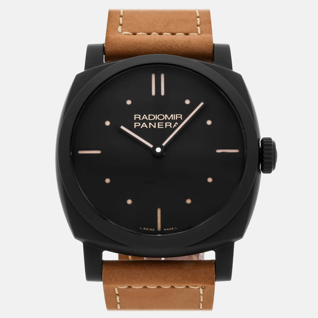 Panerai Radiomir 1940 PAM00577 Manual Winding Black Ceramic Men’s Wristwatch 48mm Panerai Radiomir 1940 PAM00577 Manual Winding Black Ceramic Men’s Wristwatch 48mm