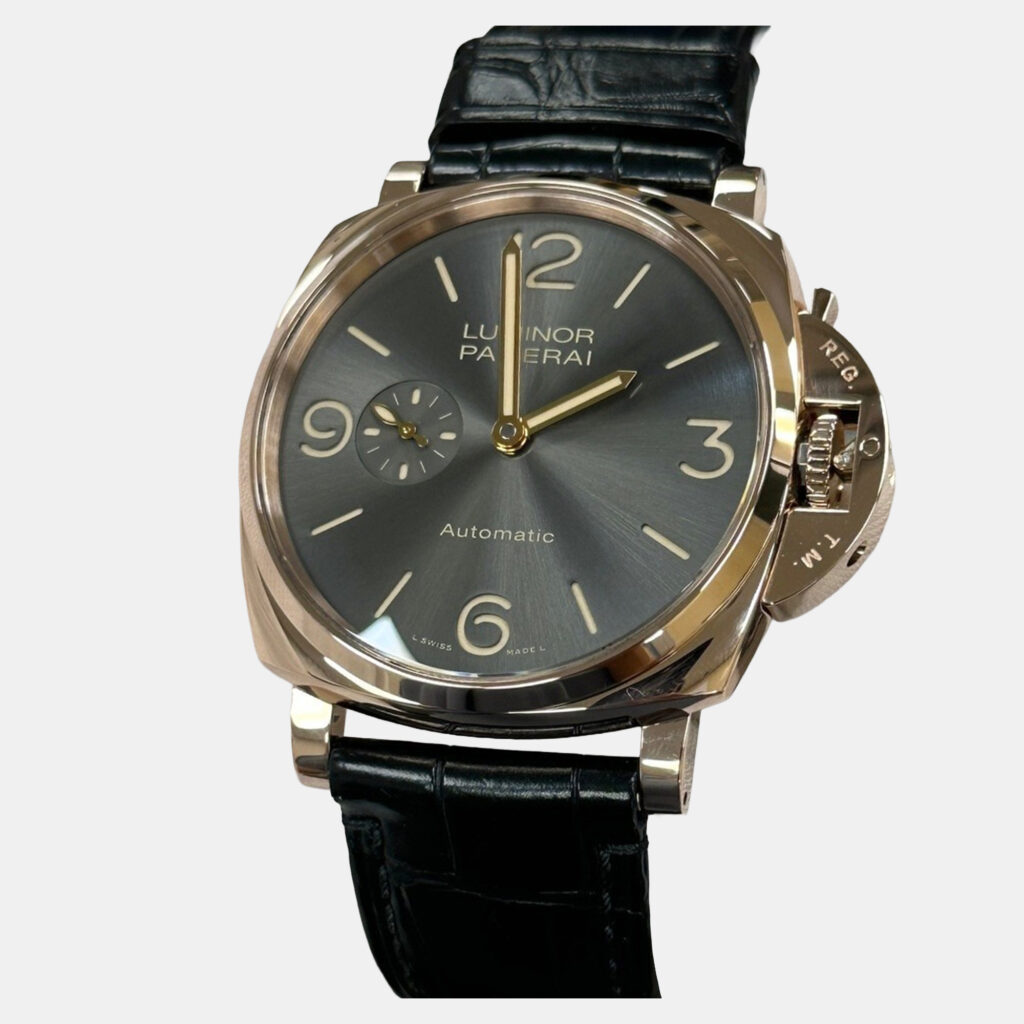 Panerai Luminor Due PAM00675 Automatic Gray 18k Rose Gold Men's Wristwatch 45 mm Panerai Luminor Due PAM00675 Automatic Gray 18k Rose Gold Men's Wristwatch 45 mm
