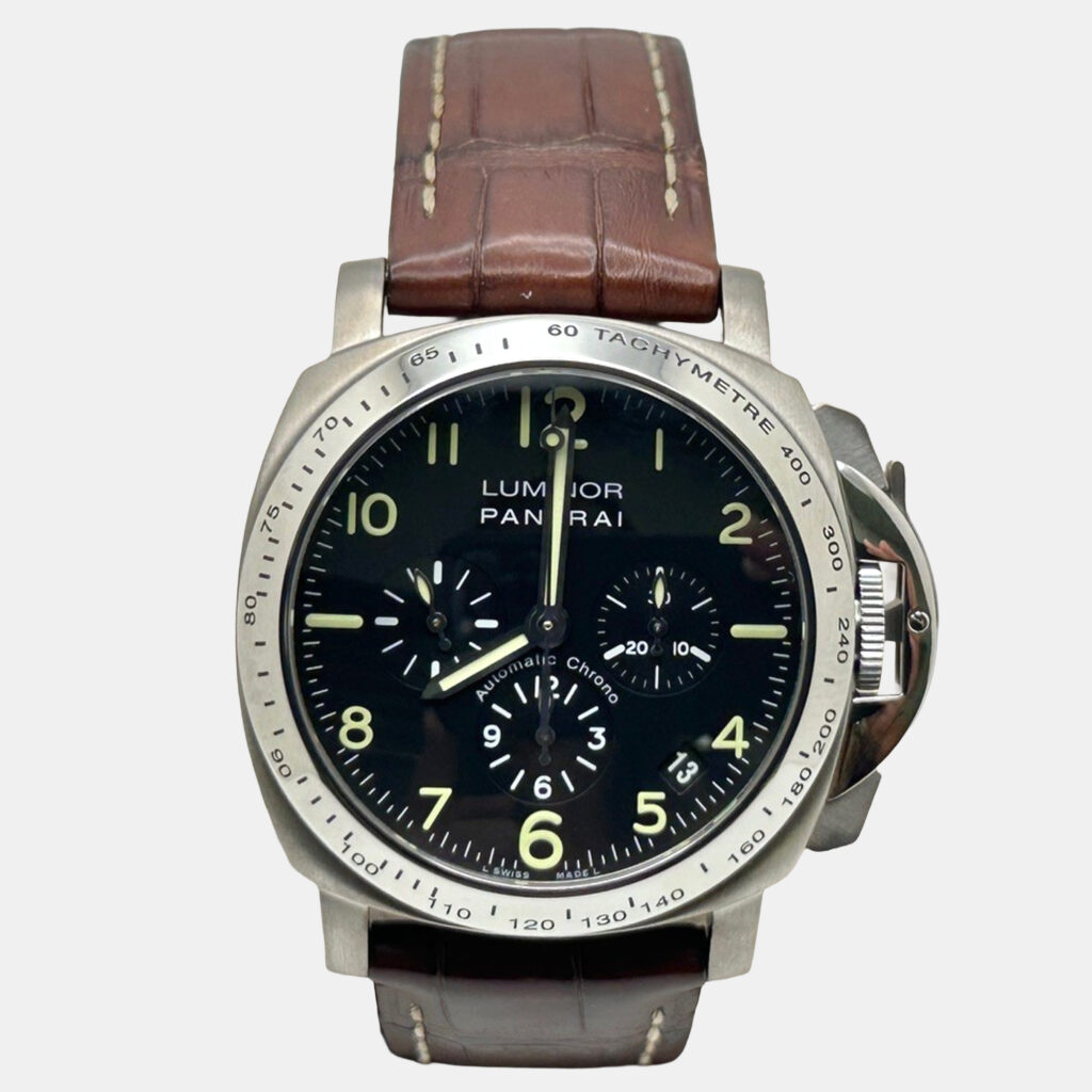 Panerai Luminor Chronograph PAM00072 Automatic Black Titanium Men's Wristwatch 40mm Panerai Luminor Chronograph PAM00072 Automatic Black Titanium Men's Wristwatch 40mm