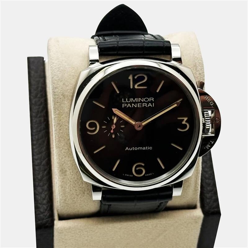 Panerai Luminor Due PAM00674 Automatic Black Stainless Steel Men's Wristwatch 45mm Panerai Luminor Due PAM00674 Automatic Black Stainless Steel Men's Wristwatch 45mm