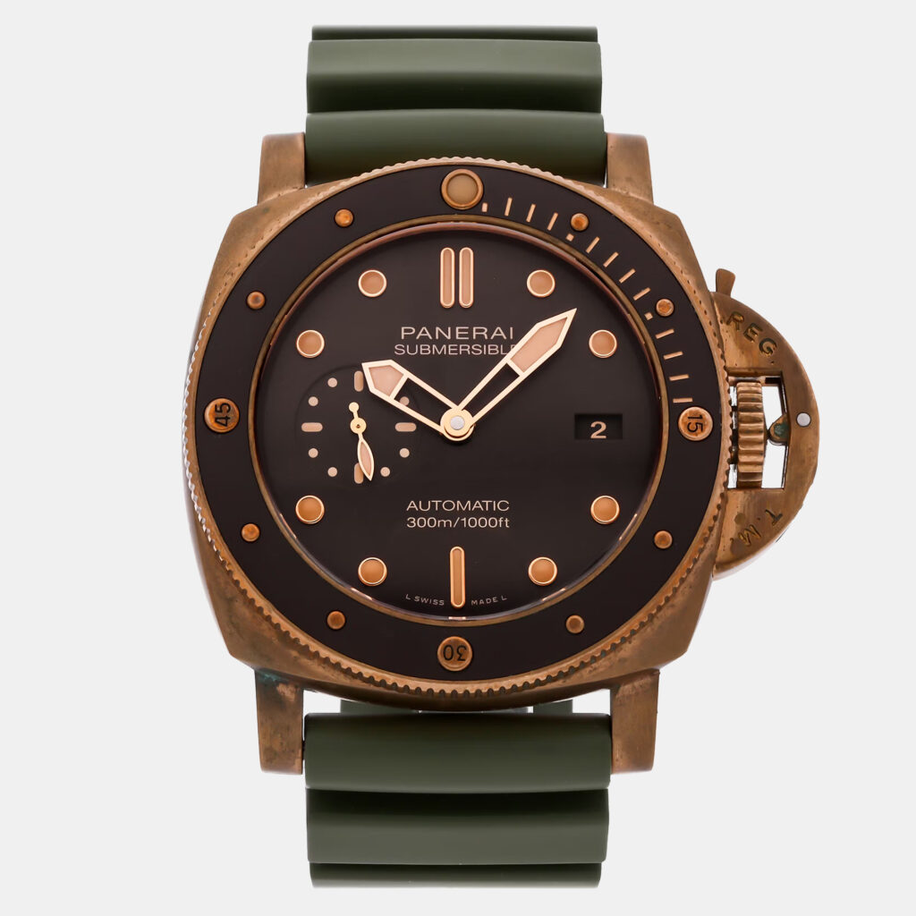 Pre-Owned Panerai Submersible Bronzo PAM 968