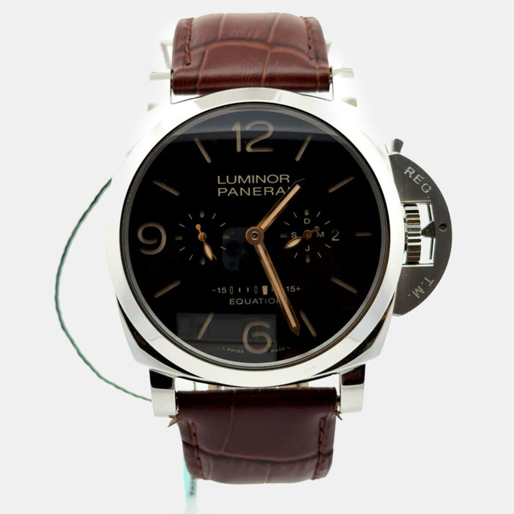 Panerai Luminor PAM00601 Manual Winding Brown Dial Leather Men's Wristwatch 47 mm Panerai Luminor PAM00601 Manual Winding Brown Dial Leather Men's Wristwatch 47 mm