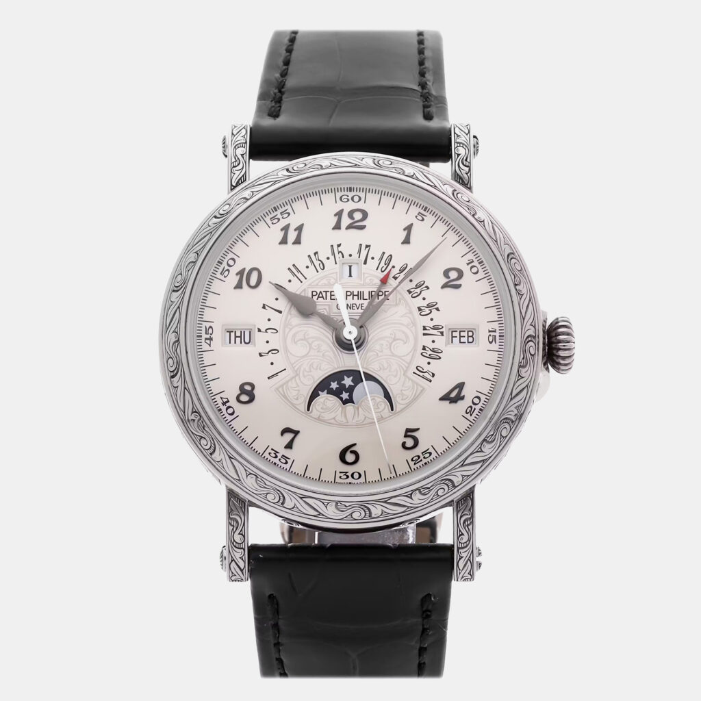 Patek Philippe Grand Complications Perpetual Calendar 5160/500G-001 Automatic White Gold Silver Dial Men's Wristwatch 38mm Patek Philippe Grand Complications Perpetual Calendar 5160/500G-001 Automatic White Gold Silver Dial Men's Wristwatch 38mm