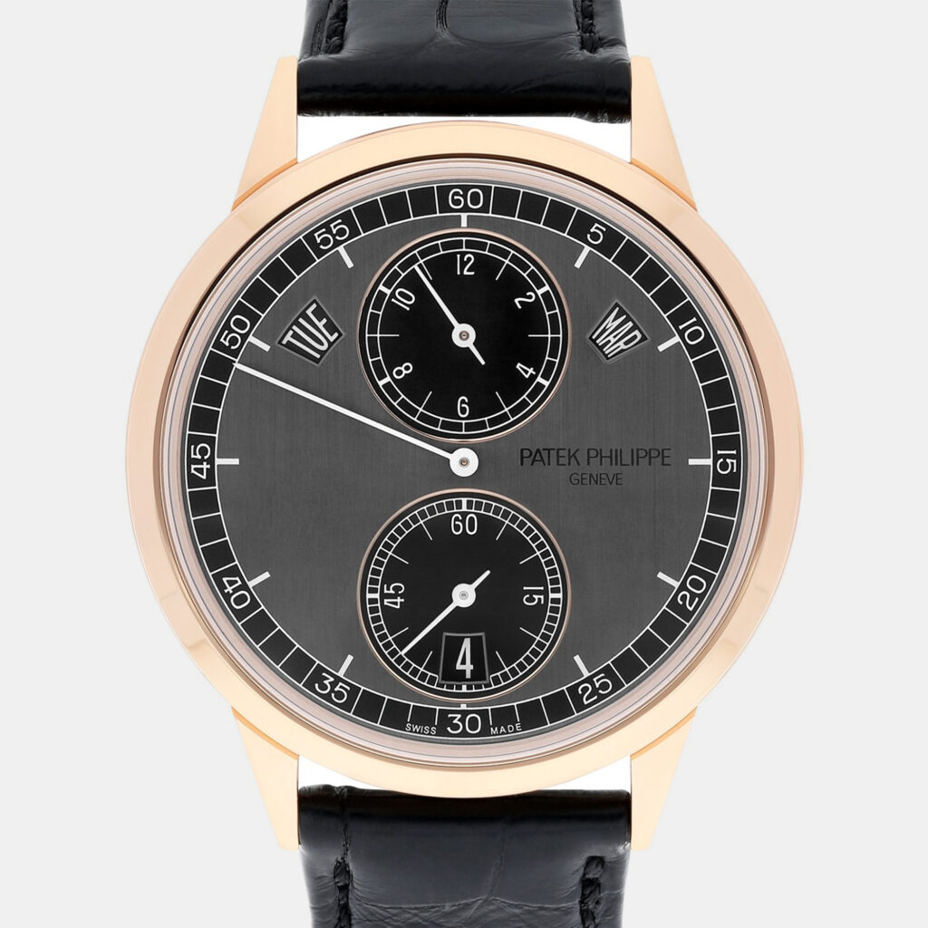 Patek Philippe Calatrava 5235/50R-001 Automatic Grey 18k Rose Gold Men's Wristwatch 40.5 mm Patek Philippe Calatrava 5235/50R-001 Automatic Grey 18k Rose Gold Men's Wristwatch 40.5 mm