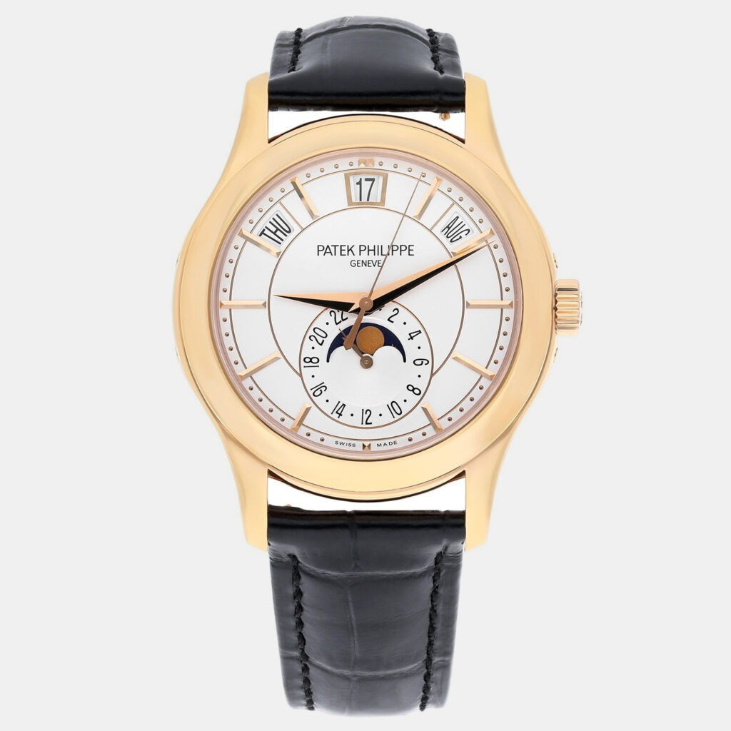 Patek Philippe Complications 5205R Automatic Silver 18k Rose Gold Men's Wristwatch 40 mm Patek Philippe Complications 5205R Automatic Silver 18k Rose Gold Men's Wristwatch 40 mm