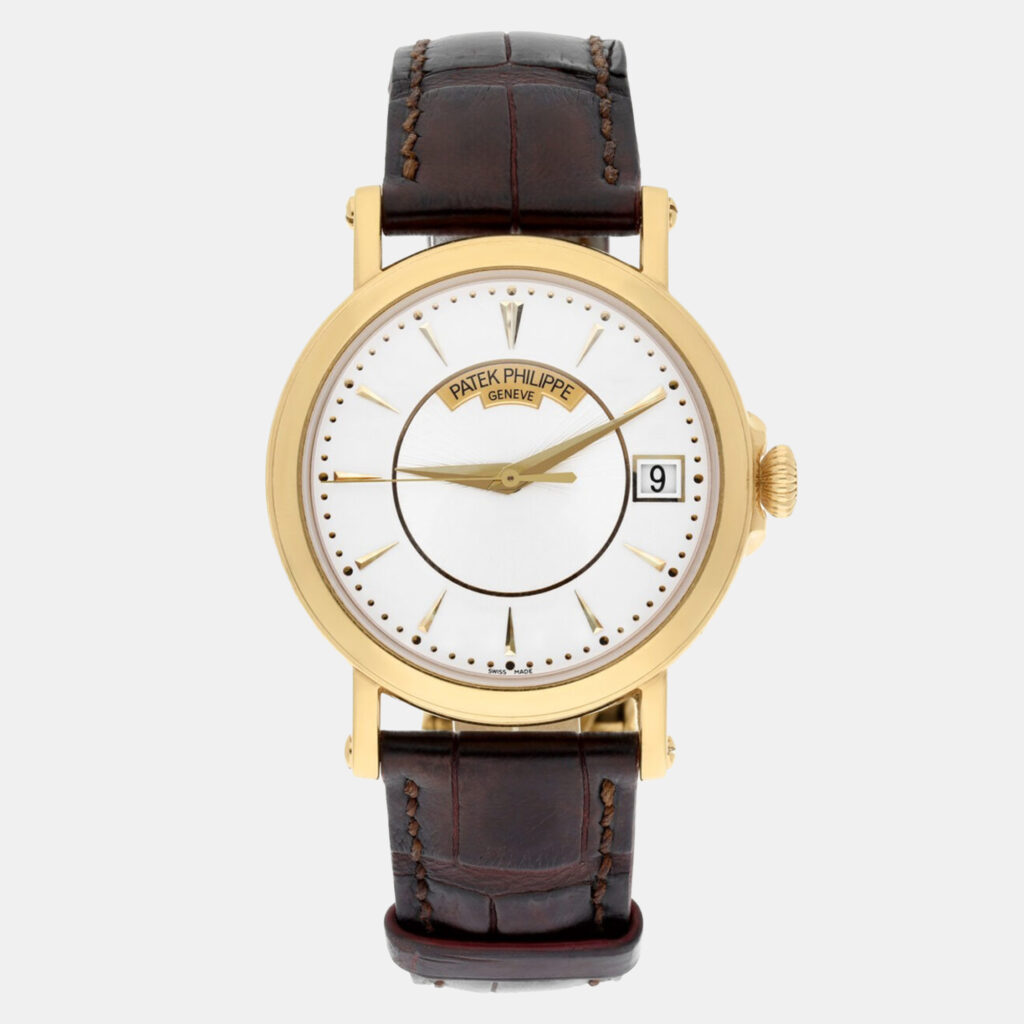 Patek Philippe Calatrava 5153j-001 Automatic White 18k Yellow Gold Men's Wristwatch 38 mm Patek Philippe Calatrava 5153j-001 Automatic White 18k Yellow Gold Men's Wristwatch 38 mm