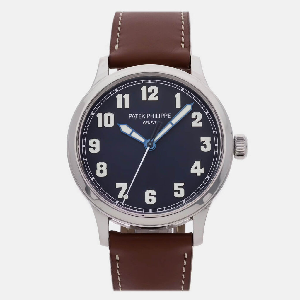Patek Philippe Pilot's Calatrava 5522A-001 Automatic Blue Stainless Steel Men’s Wristwatch 42 mm Patek Philippe Pilot's Calatrava 5522A-001 Automatic Blue Stainless Steel Men’s Wristwatch 42 mm