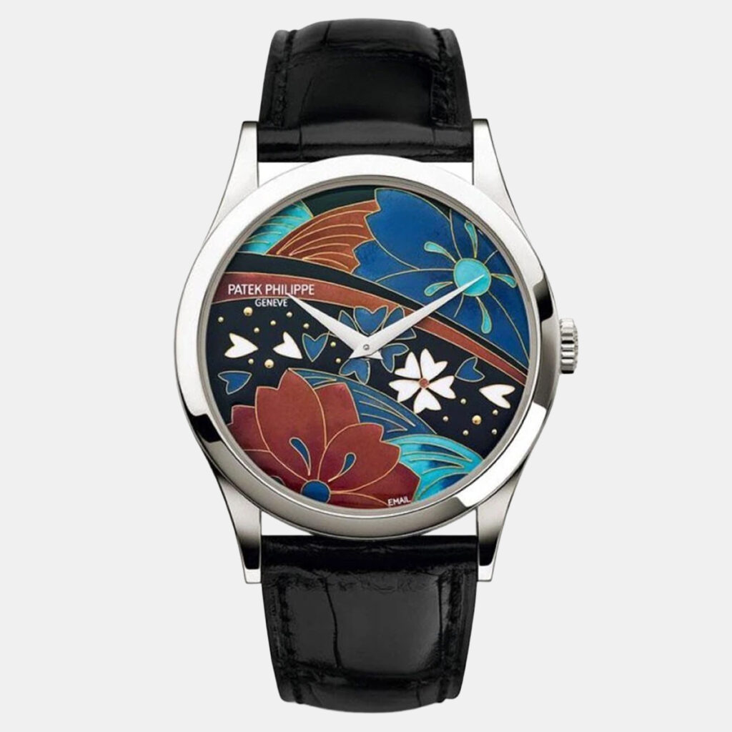 Patek Philippe Calatrava 5077P-097 Automatic Kimono Dial Platinum Men's Wristwatch 38 mm Patek Philippe Calatrava 5077P-097 Automatic Kimono Dial Platinum Men's Wristwatch 38 mm