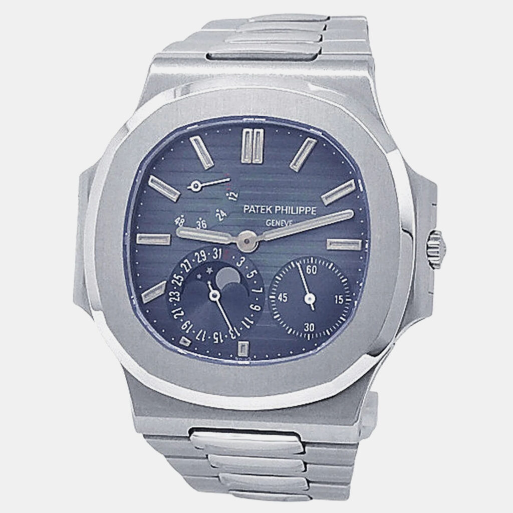 luxury-men-patek-philippe-used-watches-p1244256-003-1.jpeg Patek Philippe Nautilus 3712/1A-001 Automatic Blue Dial Stainless Steel Men's Wristwatch 42mm