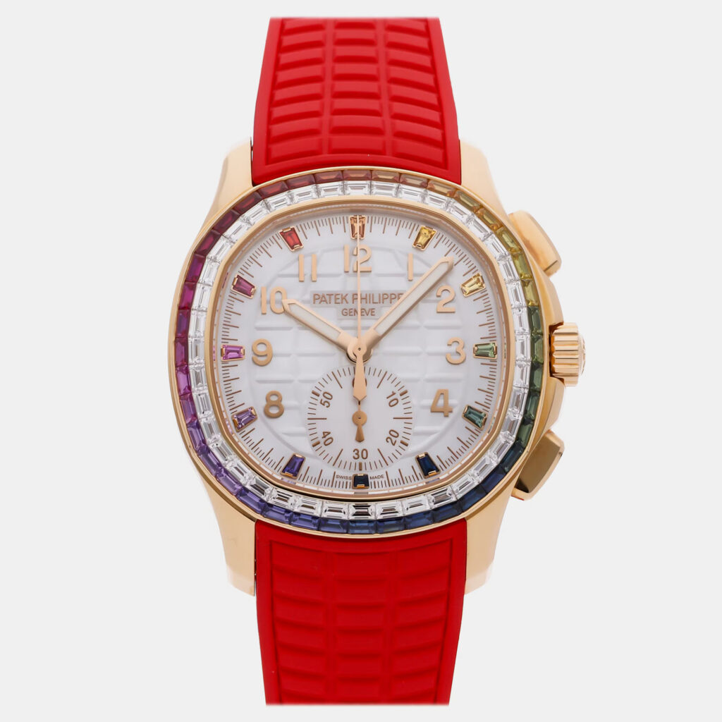 Pre-Owned Patek Philippe Aquanaut Luce "Rainbow" Flyback Chronograph 7968/300R-001 39 mm Pre-Owned Patek Philippe Aquanaut Luce "Rainbow" Flyback Chronograph 7968/300R-001 39 mm