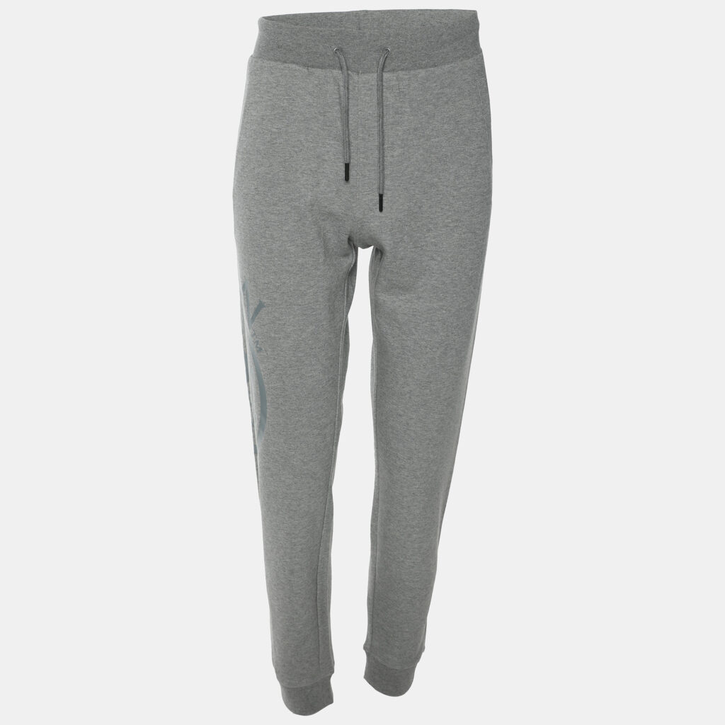 Plein Grey Jersey Logo Print Jogger Pants L Plein Grey Jersey Logo Print Jogger Pants L