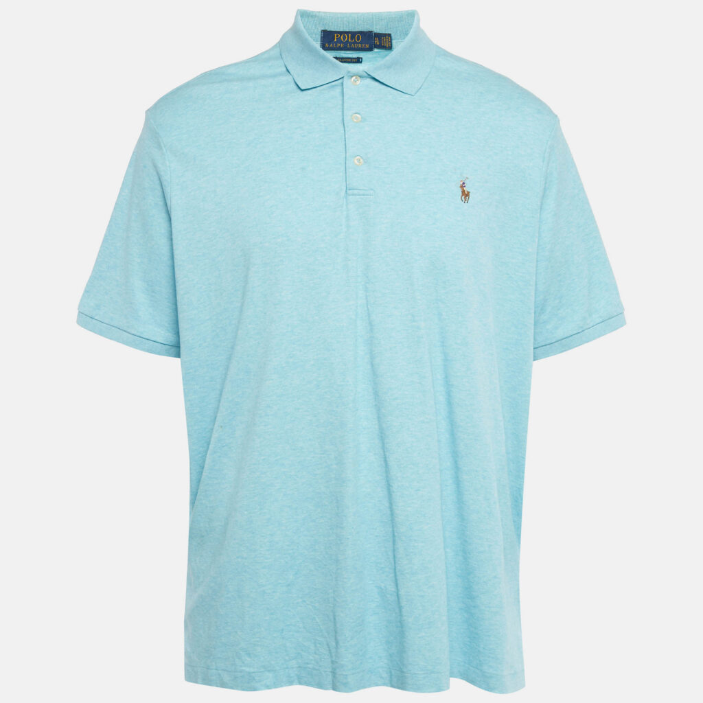 Polo Ralph Lauren Blue Jersey Classic Fit Polo T-Shirt XL