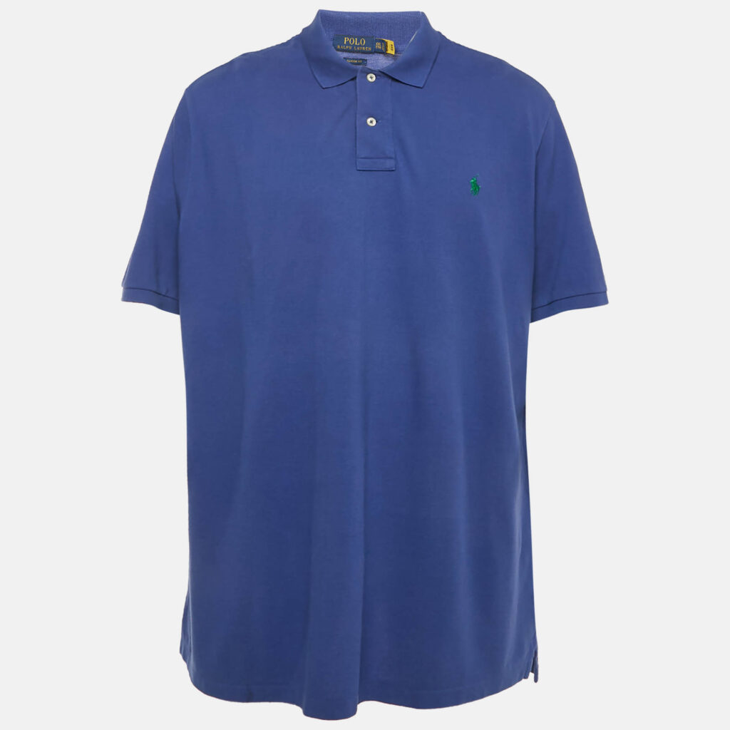 Polo Ralph Lauren Blue Pique Classic Fit Polo T-Shirt XXL