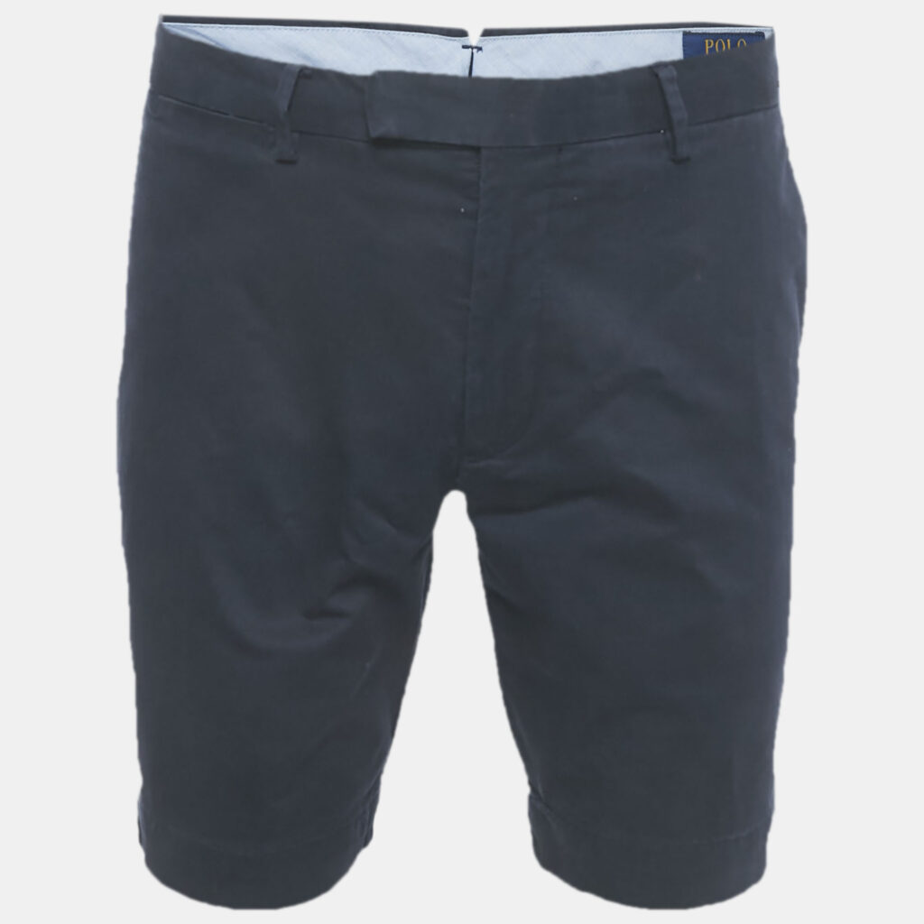 luxury-men-polo-ralph-lauren-used-clothes-p1219203-002.jpg Polo Ralph Lauren Navy Blue Cotton Stretch Fit Shorts M