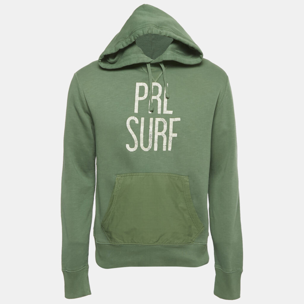 luxury-men-polo-ralph-lauren-used-clothes-p1224676-004-1.jpg Polo Ralph Lauren Green Printed Cotton Hoodie S