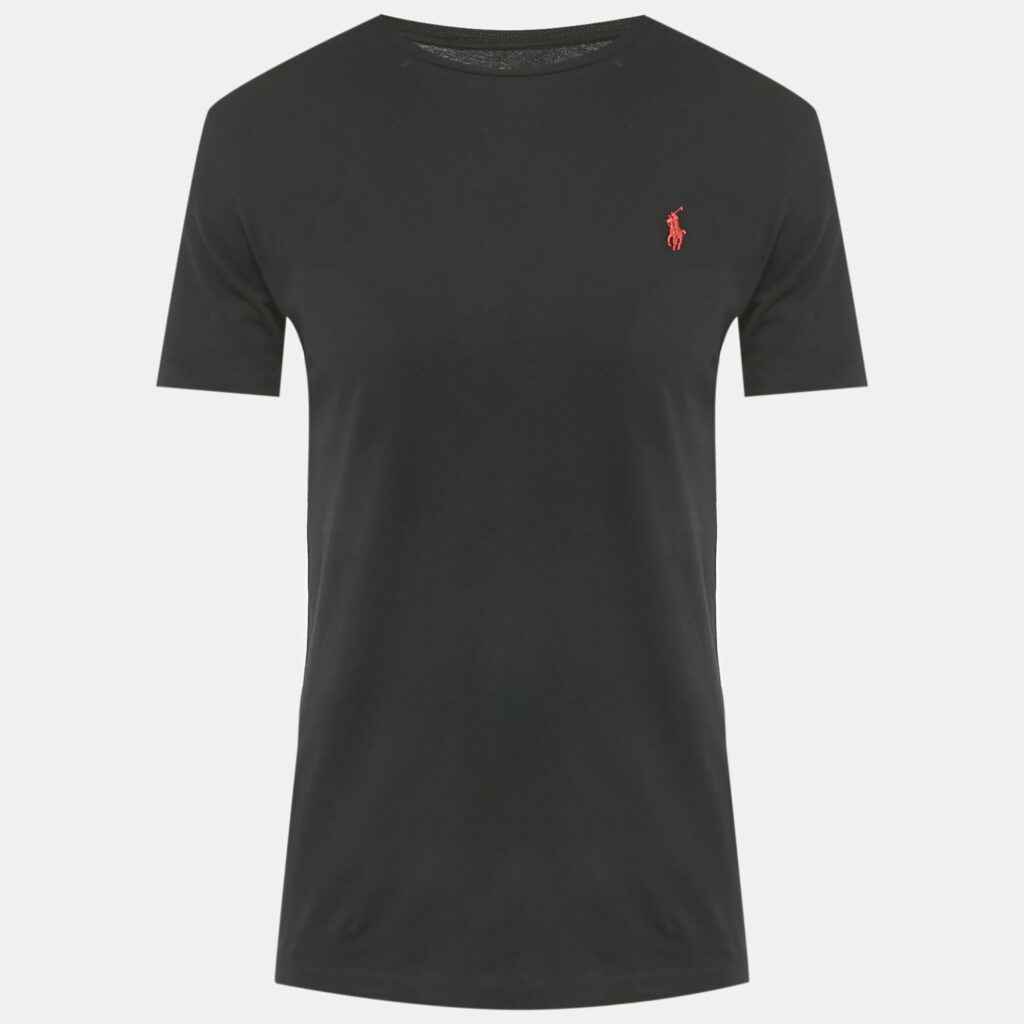 Polo Ralph Lauren Black Logo Embroidered Jersey T-Shirt S Polo Ralph Lauren Black Logo Embroidered Jersey T-Shirt S