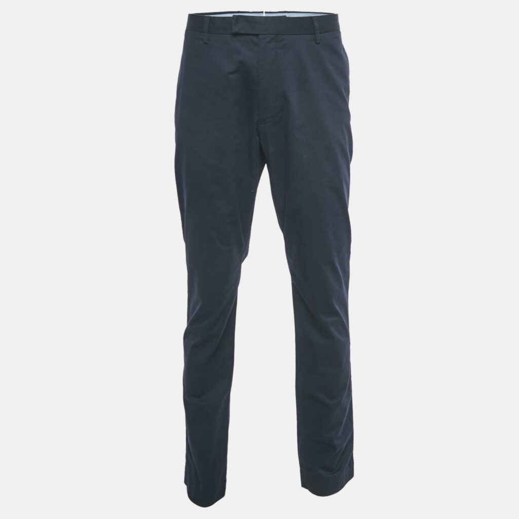 Polo Ralph Lauren Blue Cotton Formal Trousers XXXL Polo Ralph Lauren Blue Cotton Formal Trousers XXXL