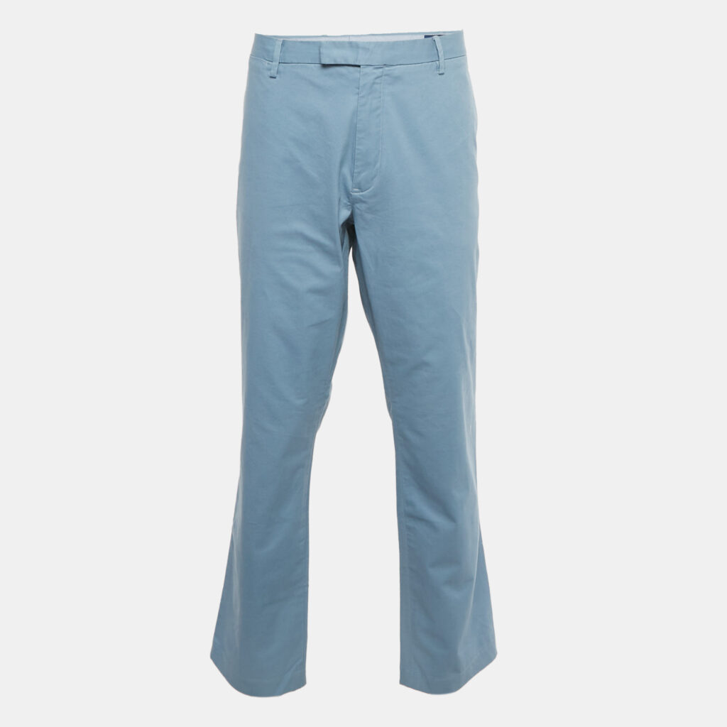 Polo Ralph Lauren Blue Cotton Chino Trousers XXXL Polo Ralph Lauren Blue Cotton Chino Trousers XXXL