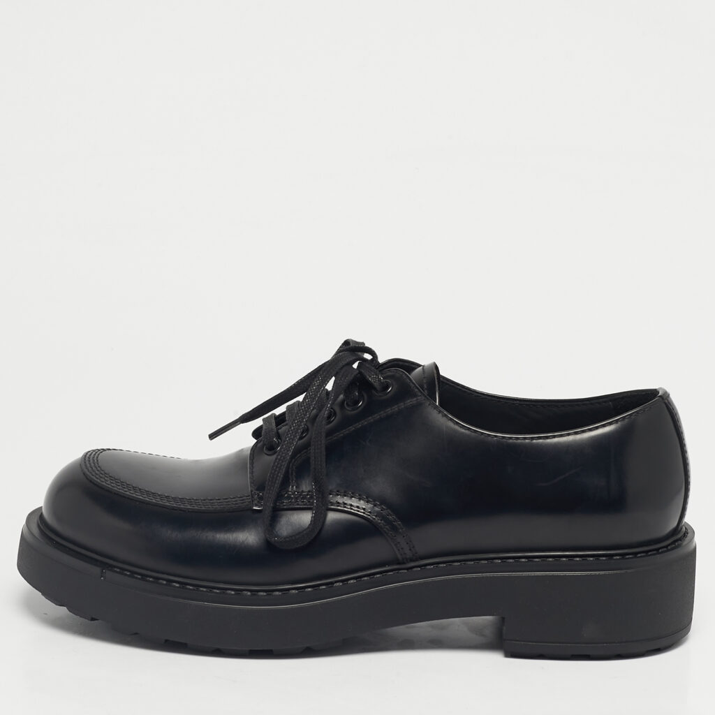Prada Black Leather Monolith Platform Loafers Size 41 Prada Black Leather Monolith Platform Loafers Size 41