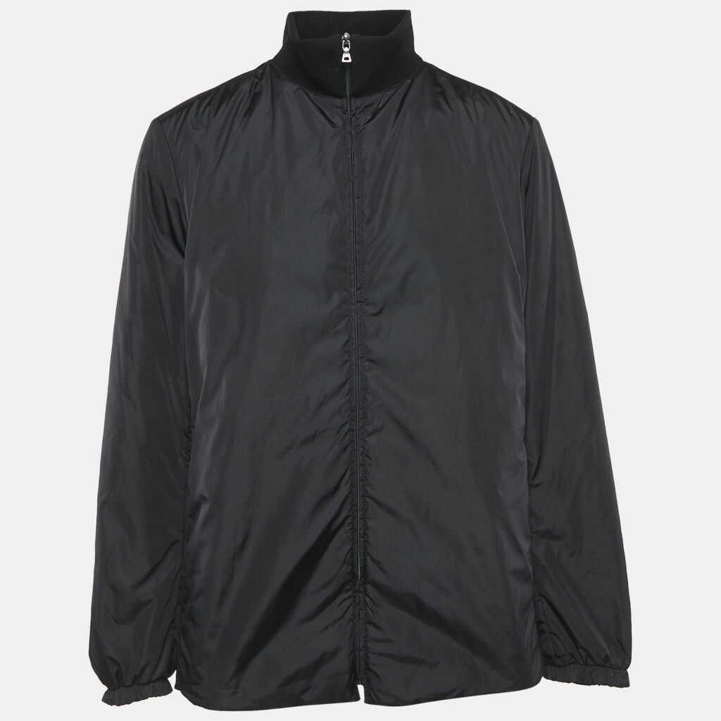 Prada Sport Black Nylon Zip-Up Jacket XXL Prada Sport Black Nylon Zip-Up Jacket XXL