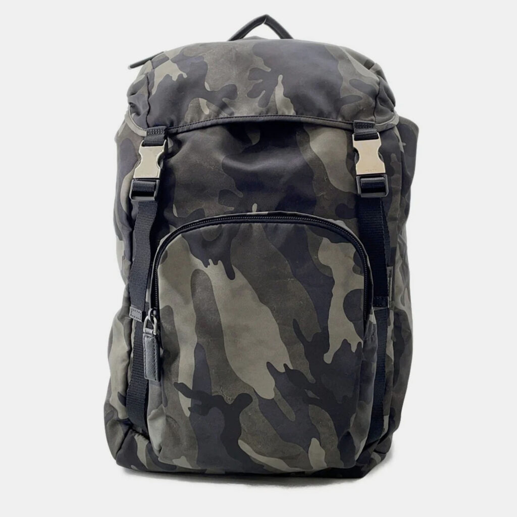 Prada Camouflage Backpack Khaki/Black Nylon Prada Camouflage Backpack Khaki/Black Nylon